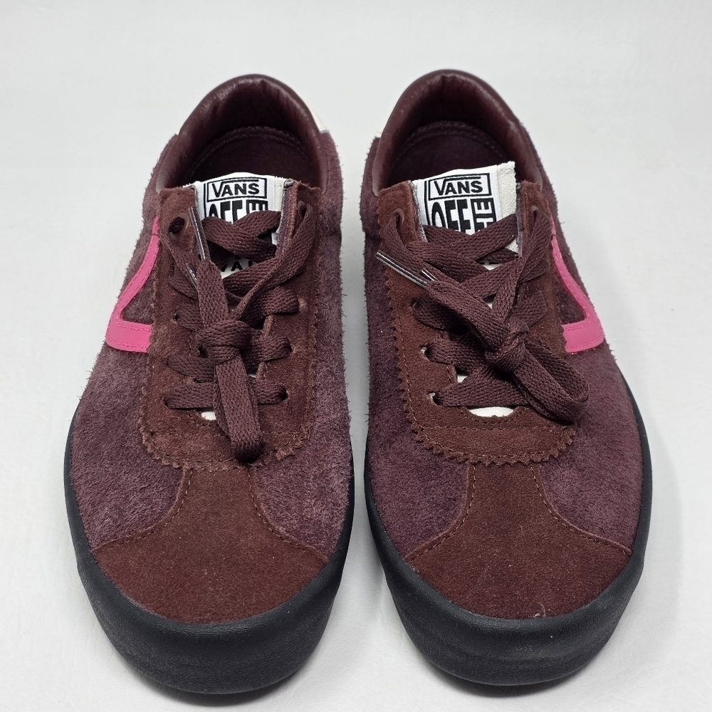Vans Sport Low Burgundy Brown Pink VF 508357 Mens Size 7.5 Womens 9 Leather New - Picture 7 of 10